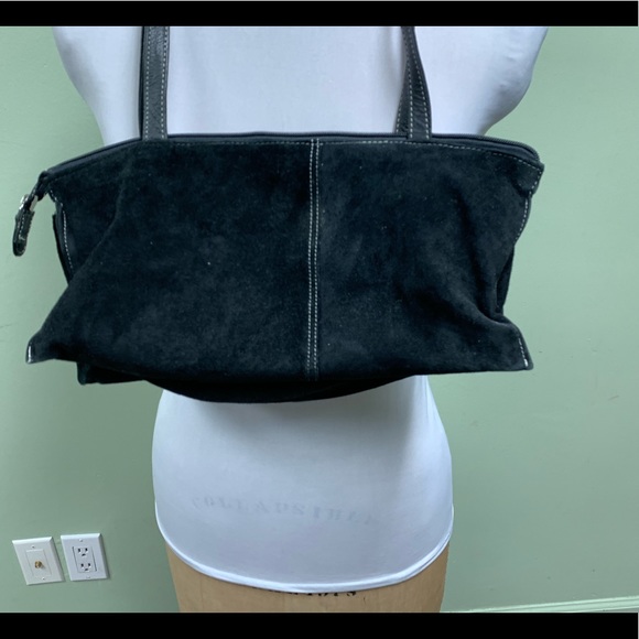 🆕MULTI-compartment with pockets suede handbag - Picture 4 of 5